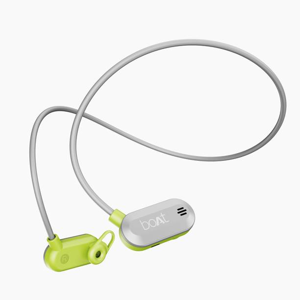 boAt Rockerz 261 Pro w/ Air Conduction Tech, 14.8mm Drivers & Seamless Touch Controls Bluetooth Headset (Lazer Lime, In the Ear)