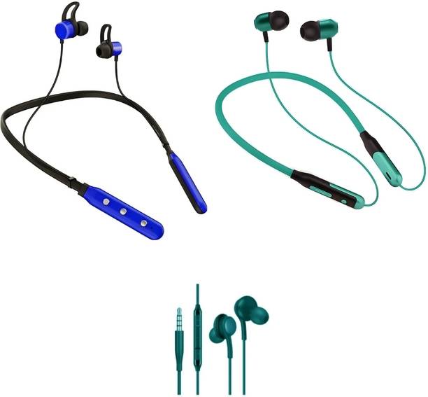 LEVELPLUS Bluetooth Music N2 & Jazz With Akg Neckband Combo 45 Hours Playtime Bluetooth