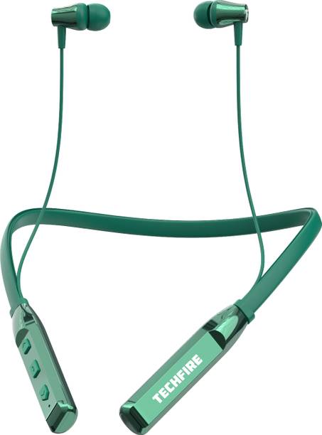 TECHFIRE Fire T777 Neckband Hi-Bass Wireless Bluetooth Headphone 40 Hours Playtime Bluetooth
