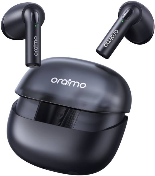 ORAIMO Riff 2 TWS Earbuds with ENC Quad Mic,30Hr Playtime,,Custom EQ Modes,IPX4,BT 5.3 Bluetooth Headset