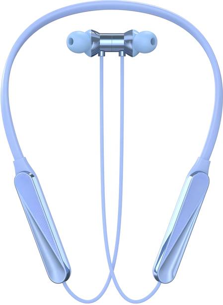 RED WIRED Bluetooth Headphone - 100Hours Playtime Wireless Neckband headphones Earphone-8 Bluetooth Gaming