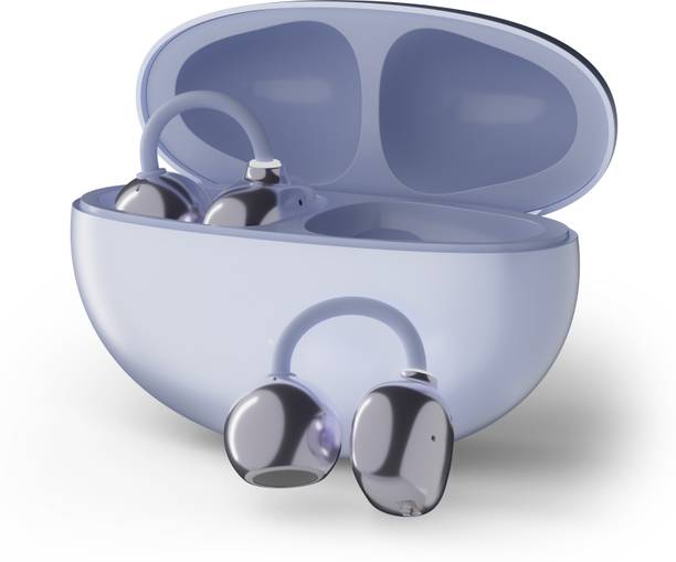 PTron Bassbuds Verse Earclips w/ 50Hrs Playtime, HD Mic & AI-ENC, Custom EQ, BTv6.0 Bluetooth