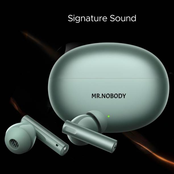 MR.NOBODY Air 6 TWS Earbuds, LHDC 5.0 Hi-Res Audio, 12.4mm Deep Bass, 40 Hrs Playtime A346 Bluetooth