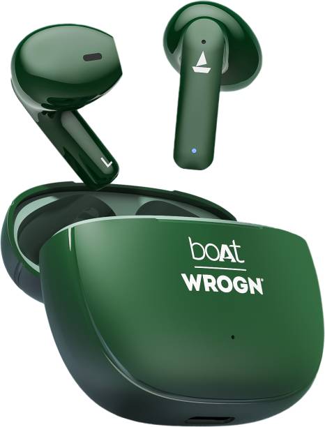 boAt Airdopes 118 WROGN Edition w/ 50 HRS Playback, Quad Mics ENx Tech & Beast mode Bluetooth Headset