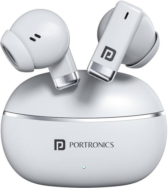 Portronics Twins one In Ear Earbuds with Deep Bass,30 Hours Playtime,Game/Music Mode,BT 6.0 Bluetooth