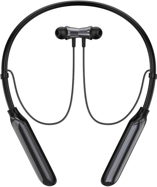 RAAGZO Shine Fox - 72 Hours Playtime Wireless Headphone Neckband Earphone (Black-8) Bluetooth