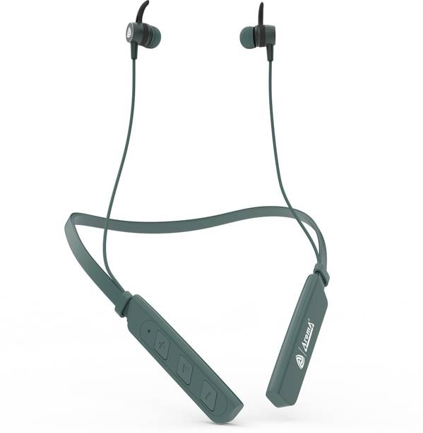 Aroma NB119 Diamond 50 Hours Playtime Fast Charging, Dual Pairing Bluetooth Neckband Bluetooth Headset
