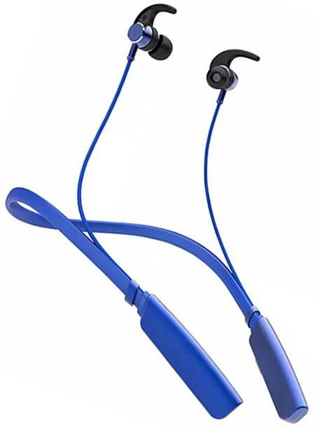 IZWI New Trip Plus Neckband Earphones Bass Boost Drivers, Magnetic IPX5, Black Bluetooth