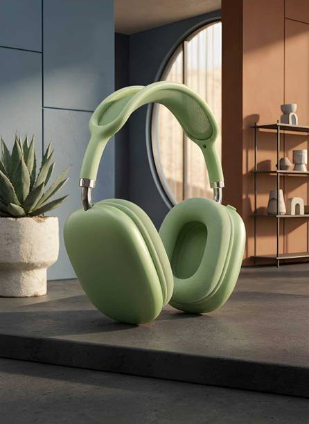 RAJUCO P9 Bluetooth Over Ear Headphones for Music & Gaming, Green Bluetooth Gaming
