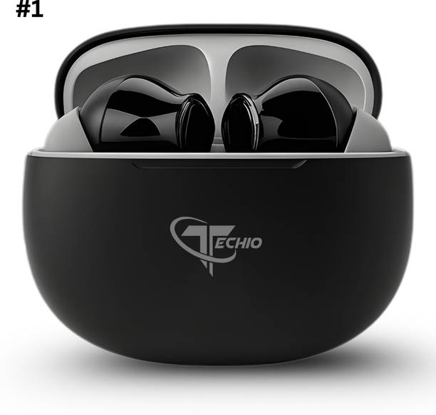 TECHIO Nirvana X True Wireless Earbuds with Deep Bass & Clear Calling Bluetooth