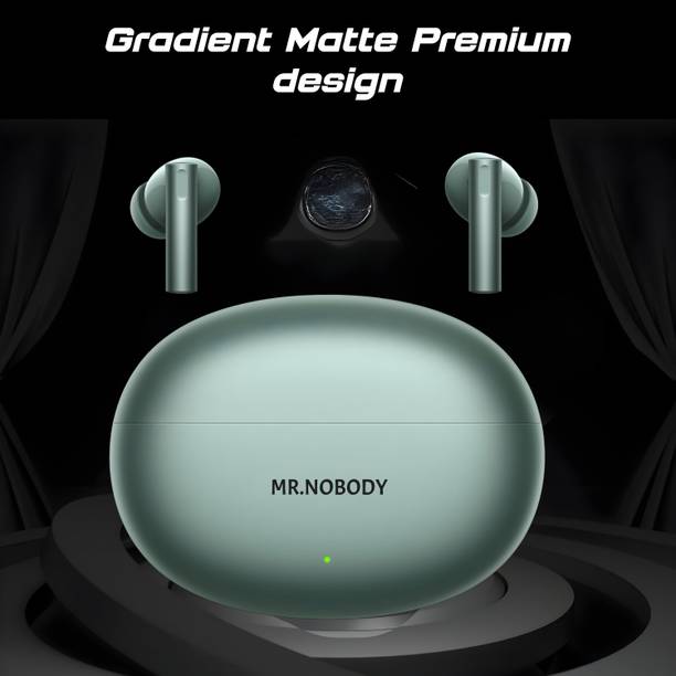 MR.NOBODY Air 6 TWS Earbuds, LHDC 5.0 Hi-Res Audio, 12.4mm Deep Bass, 40 Hrs Playtime A421 Bluetooth