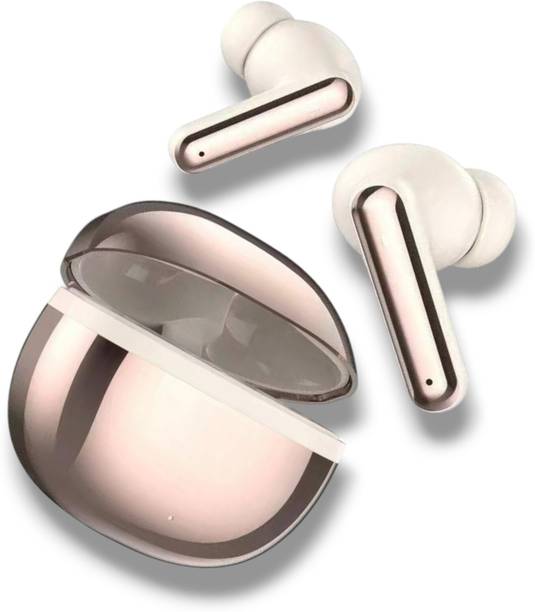 JAZX AirBuds ATOM 161 with 52H Playback Music, with ENC, Royal Design Case,Bass (BK2) Bluetooth