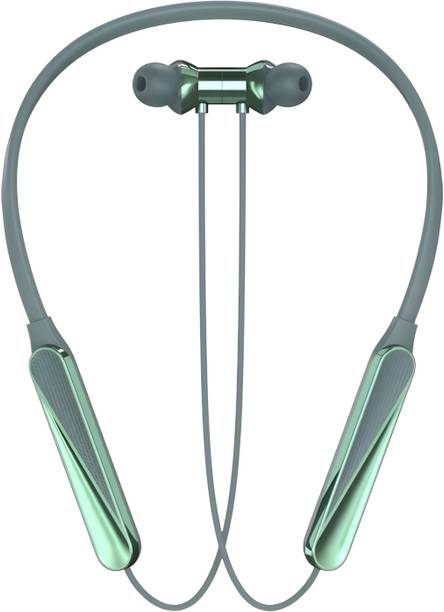 Bxeno Buds Wireless 5 Lite MAGNETIC POWER OFF/ON 48Hr Fast Charging ,ENC Neckband [3] Bluetooth