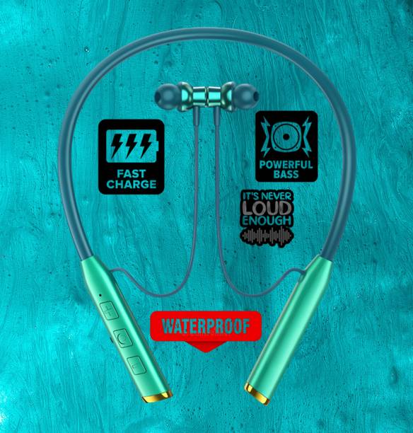 GEMFLY Vibration Alert, 48 Hours Playtime, ENC, HD Sound Quality & Stereo Bass 3W35 Bluetooth
