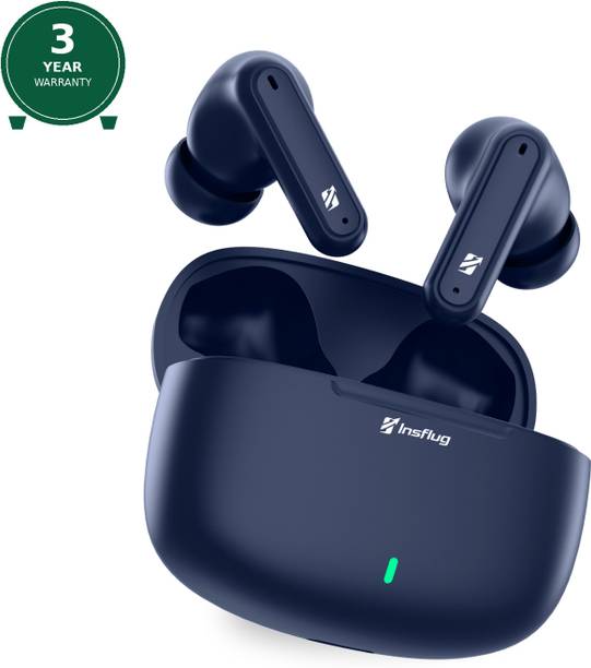 Insflug Wireless Bluetooth Earphones with Ergonomic Fit Design for Sports Running Gym Bluetooth