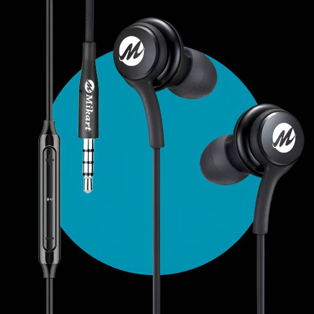 Mikart Nylon Braided Best Quality Non-BreakableEarphone (266) Wired Headset