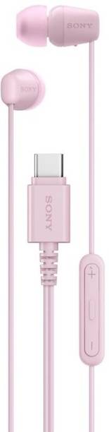 SONY IER-EX15C Type-C Earphones with Mic, Tangle Free Wire, in-Line Remote for Volume Wired