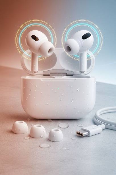 kp,enterprises Pro 2 Bluetooth Buds with Smart Touch Bluetooth without Mic