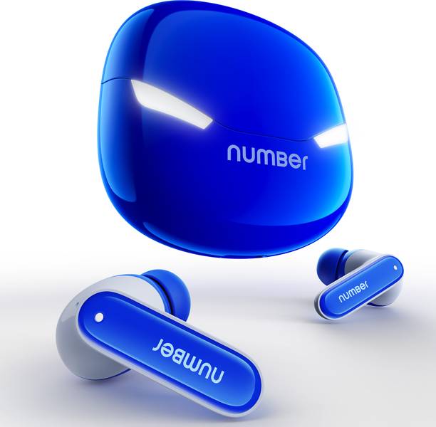 Number Super Buds GTS9 w/Monster Led Light,70H Playtime, Dual Pairing, 4Mic ENC,Hi-Bass Bluetooth