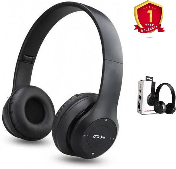 Worricow BEST Over Ear Wireless Headphone with Up to 10h Backup,Supports Bluetooth,Dual Bluetooth