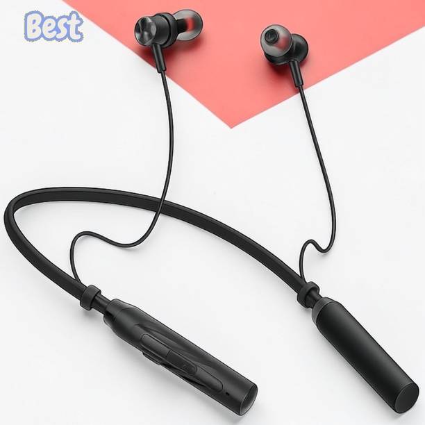 Stsar X42 Top Bluetooth Neckband with Powerful Bass Fast Charging and Clear Calls Bluetooth