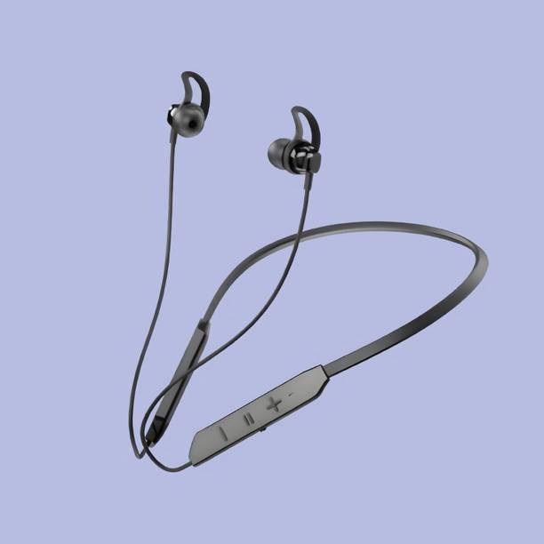 PARADISEECOM Bluetooth Headset Neckband with mic BT-Max 30H Playtime & Calling VibrationQ186 Bluetooth