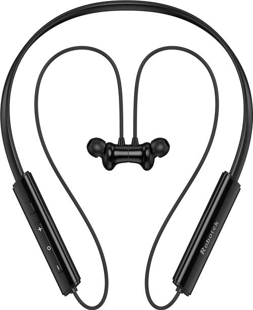 Robotek Vibe on Wireless Neckband, 50 Hrs Battery, Fast Charging Bluetooth