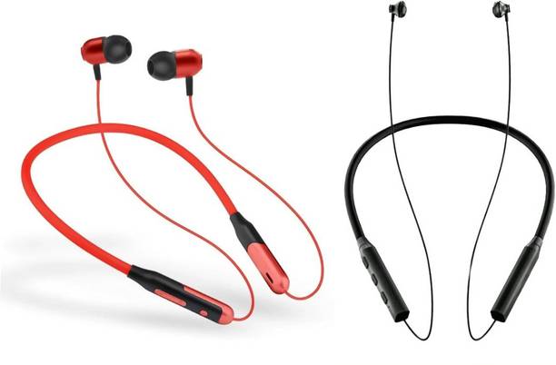 LEVELPLUS Toofan & Jazz Neckband Combo 45 Hours Playtime Bluetooth