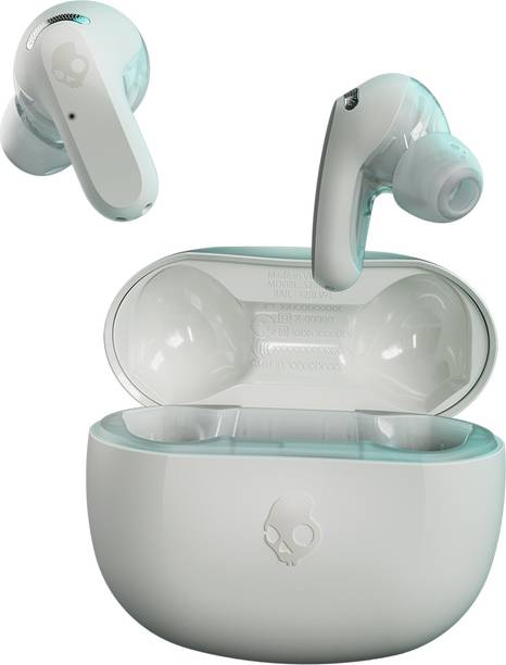 Skullcandy Rail ANC TWS 4-mic,Wireless Charging Case, Dual Pairing,38Hr Playtime+Rapid Cha Bluetooth