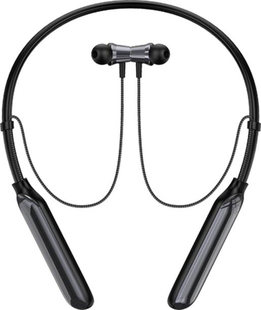 Qexle Bulles C2 - MAGNETIC POWER OFF/ON 48Hr Playtime Headphone Neckband (bK1) Bluetooth