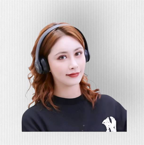 AIZINA Lounge Comfort Headphones with Mic & SD Card, Extended Playtime_UN Bluetooth & Wired