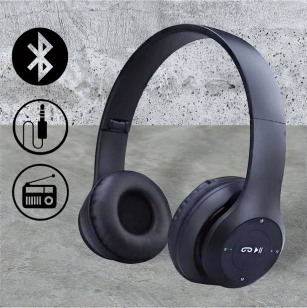 urooj HD Audio Bluetooth Headphones with Rotating Ear Cups and Noise-Cancelling Mic_B4 Bluetooth & Wired