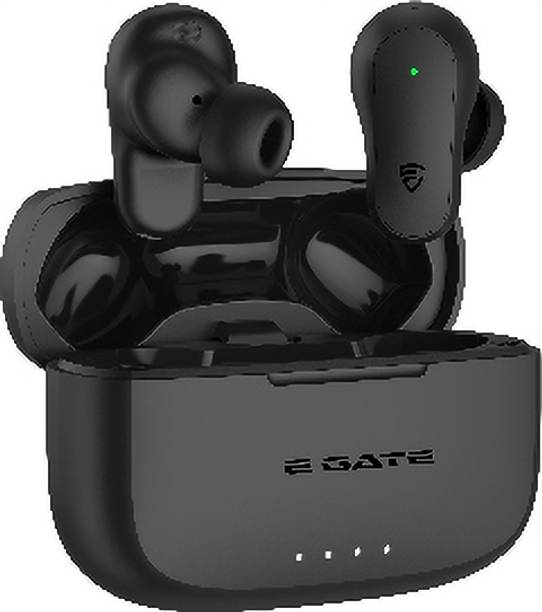 Egate A60 TWS Earbuds 60Hrs Playtime, ANC, Quad Mic ENC, IPX4 Water Resistant Bluetooth