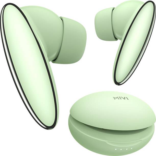 Mivi DuoPods K6 TWS,Rich Bass,50H Playtime,AI ENC,Low Latency,Type C,5.3 Bluetooth