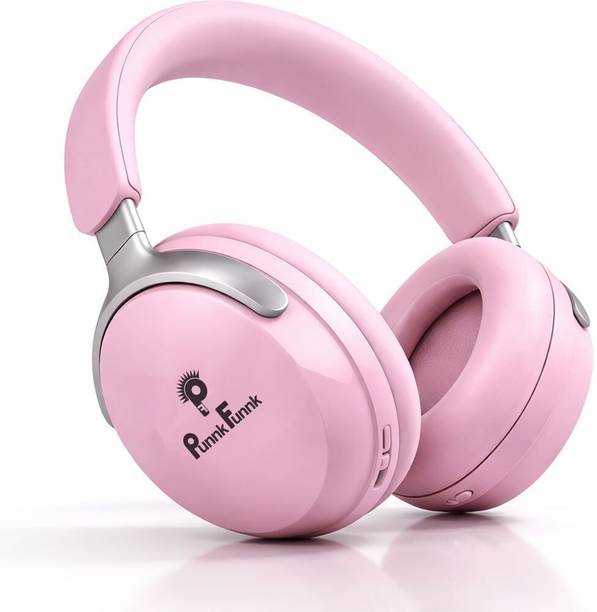 PunnkFunnk Super Bass Beast Mode Bluetooth Headset with 70 Hours Playback, 40ms Low Latency Bluetooth