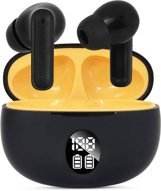 Qvee Earbuds with Gaming Pods, 200H Playtime, Quad Mic ENC, 13mm driver, Type C-7 Bluetooth