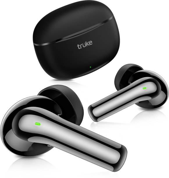 truke Buds Q1+ with 80H Playtime, Quad Mic Adv.ENC, 12mm Drivers, Gaming Mode (45ms) Bluetooth Headset