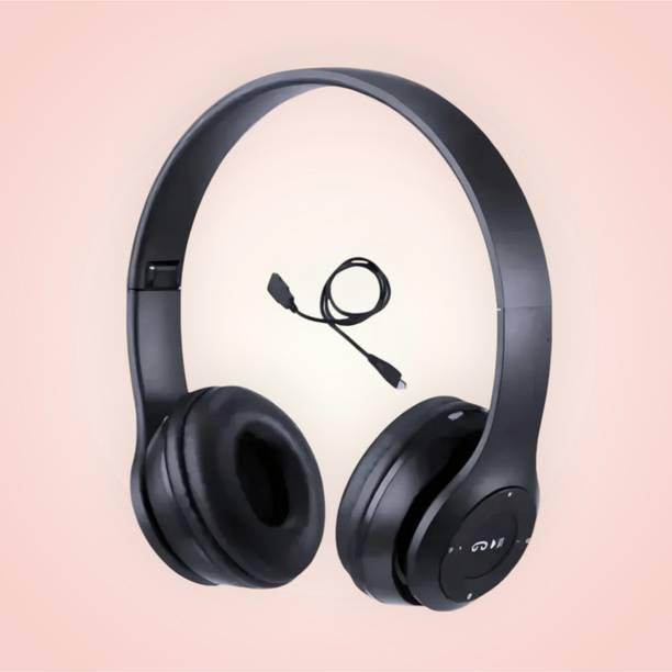 GDS Bluetooth Over-Ear Headphones for Music & Gaming with Deep Bass_BW Bluetooth & Wired