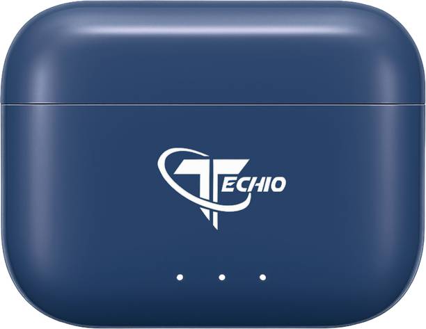 TECHIO MagnoPods TWS with LED Display, Dual Mic ENC, 13mm Driver & Game Mode Bluetooth