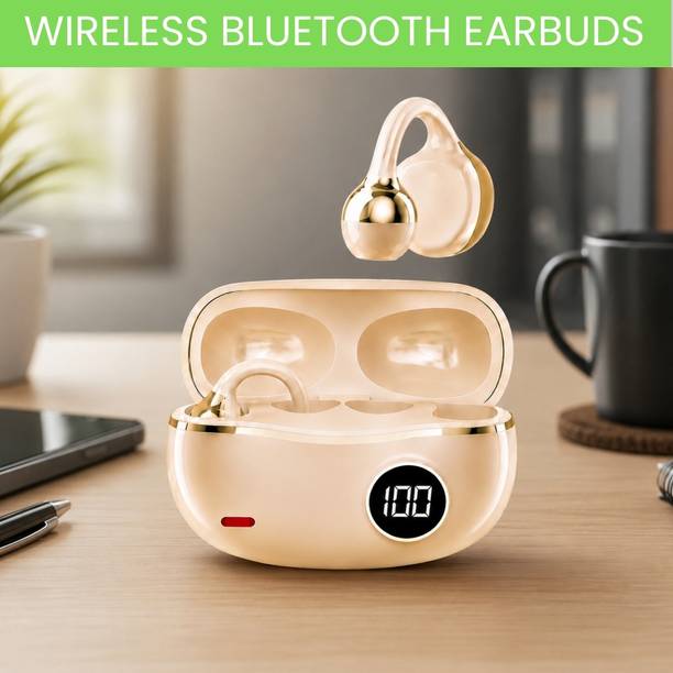 FRONY Wireless Bluetooth Earbuds With LED Battery Display, Ear Clip, Touch ControlO59 Bluetooth