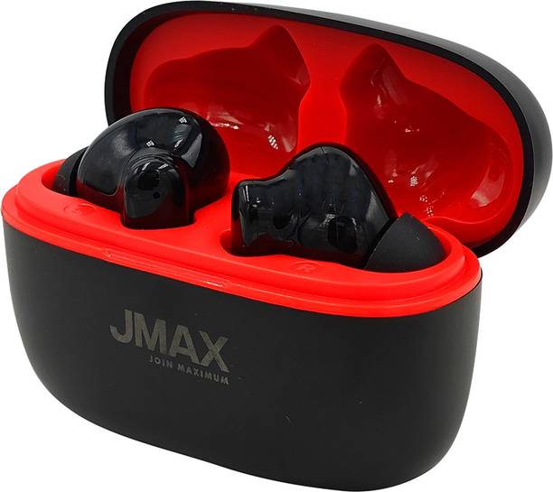 Jmax JM-TW-06 | 35H Non-Stop Music | Crystal Clear Sound| 300mAh Case | 5H Talk Time Bluetooth