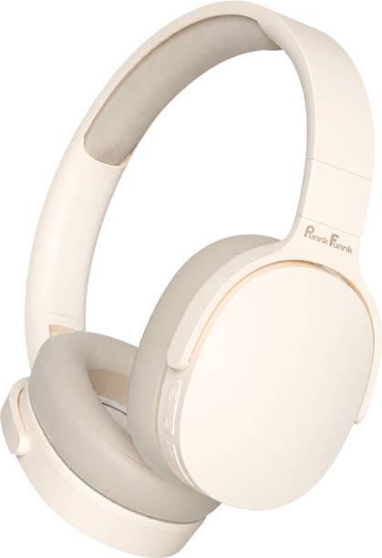 PunnkFunnk BeatXtra Lite Wireless Bluetooth Headphones with 40H Playtime, Deep Bass & Mic Bluetooth