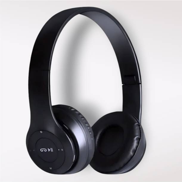AIZINA HD Wireless Headphones with Mic & SD Card Slot, Extended Runtime_QZ Bluetooth & Wired
