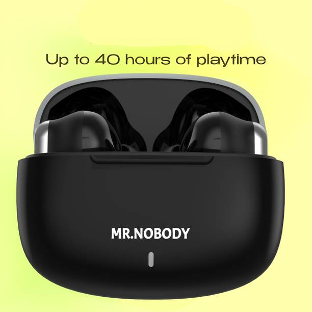 MR.NOBODY Ultrabuds with Latest BT v6.0,40Hr Playtime,13mm Dynamic Drivers,Rich Bass A174 Bluetooth