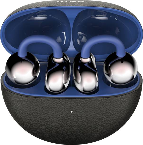 truke Truclips OWS Earbuds, 12mm Customized Drivers, 360 Spatial Audio, Quad Mic ENC, Bluetooth