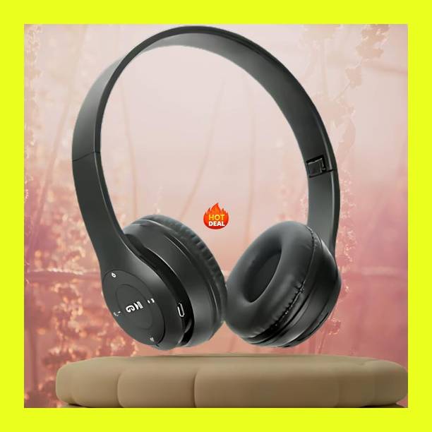 DZONE ACCESSORIES DZONE Best Sound P47 Headphone With Mic & SD Card Bluetooth & Wired Headset Bluetooth