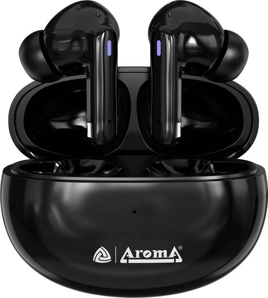 Aroma NB126 Royal Upto 40 Hours Playtime*Fast Charging Dual Pairing Heavy Bass Earbuds Bluetooth