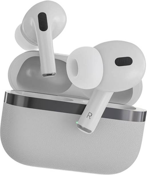 GEARZTOUCH Beats PODS with Premium Leather Finish, 4Mics, 30HRS+ Battery Bluetooth