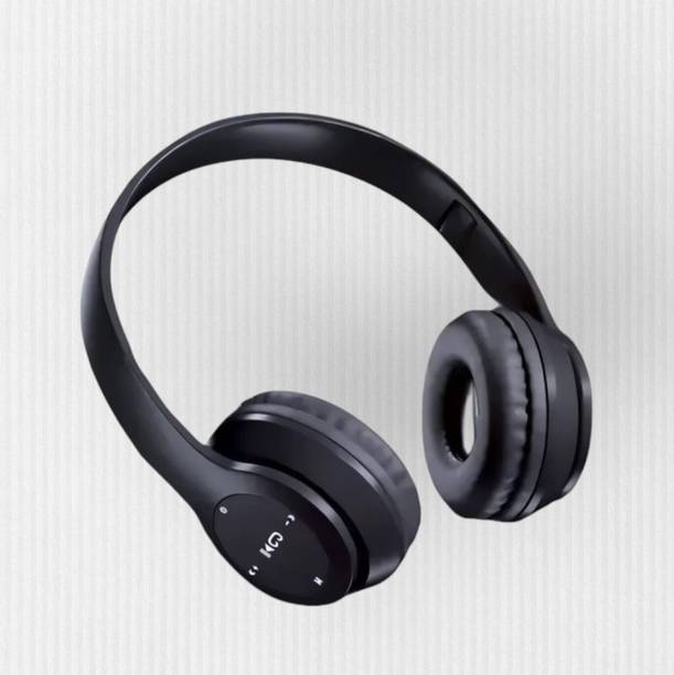 AIZINA HD Wireless Headphones with Mic & SD Card Slot, Extended Runtime_UY Bluetooth & Wired