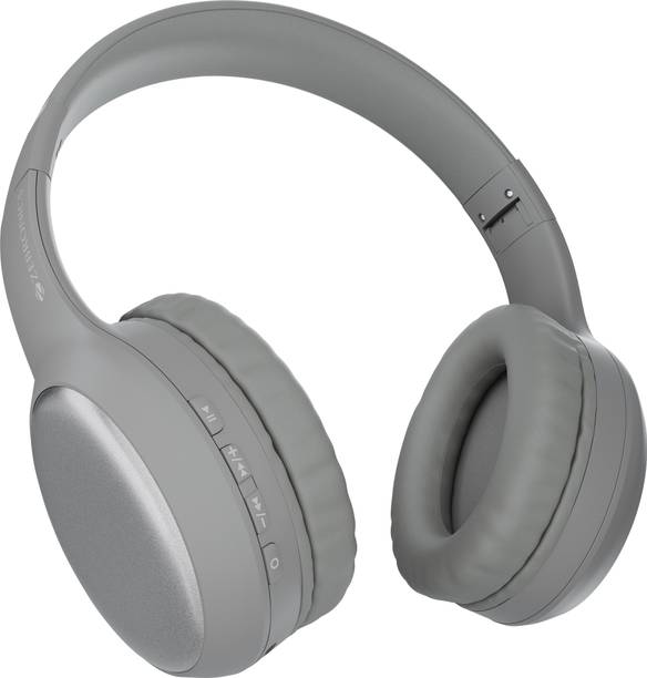 ZEBRONICS Thunder Max (ZEB-WHP 7), 120H Playtime, 3 EQ Modes, ENC,BT v5.4, Metallic Finish Bluetooth